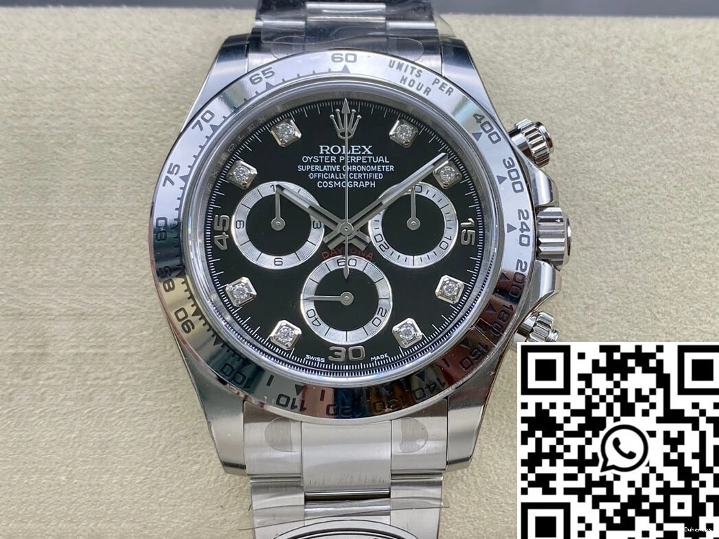 Clean Daytona M116509-0055 Factory Dial Cosmograph Black Rolex 0505